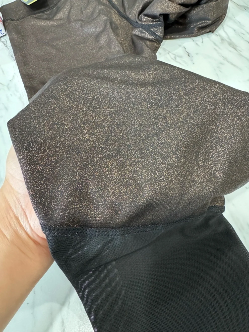 Xersion Performance Legging Mid-rise-fitted Jet Black Glitter Medium-Women's-NWT